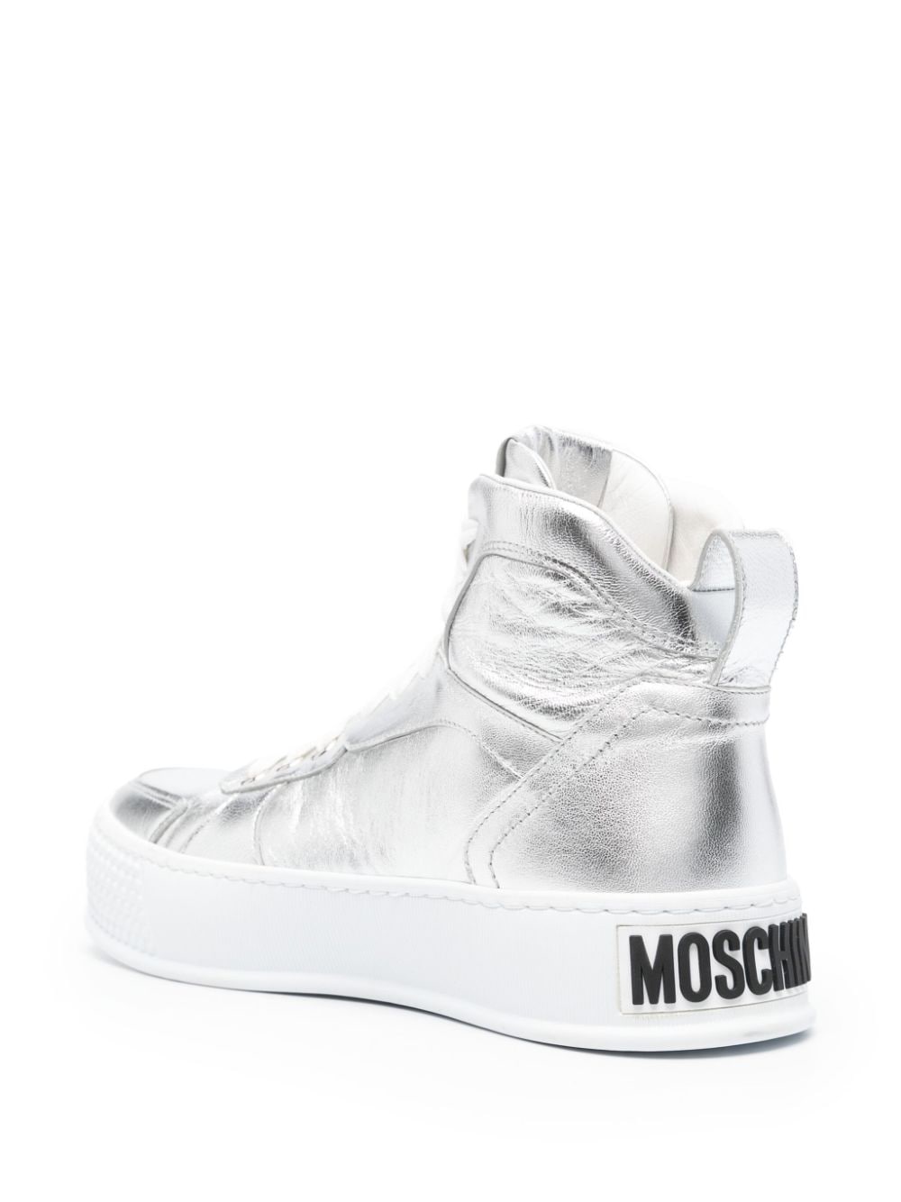 Moschino high-top leather sneakers - Image 3