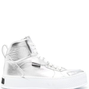 Moschino high-top leather sneakers