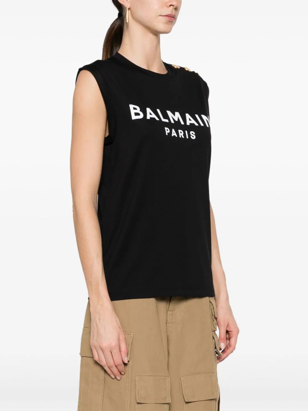 Balmain logo-print cotton T-shirt - Image 3