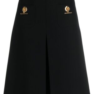 Moschino  pleated A-line midi skirt