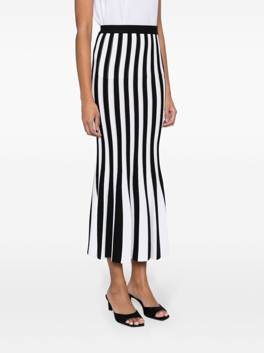 Moschino striped knitted midi skirt - Image 3