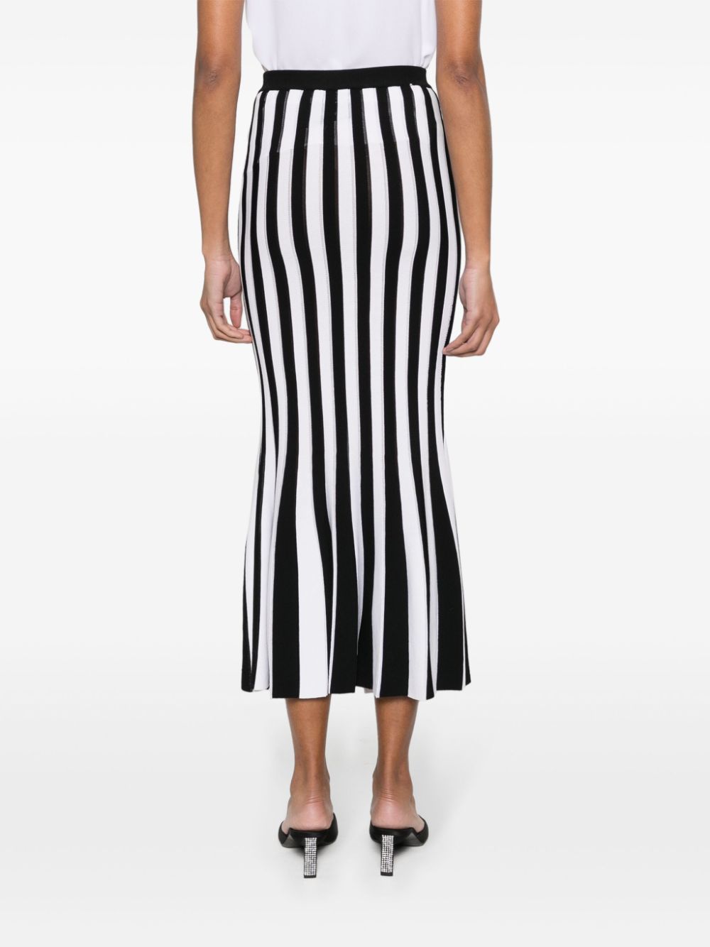 Moschino striped knitted midi skirt - Image 4