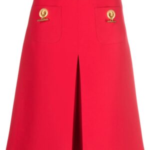 Moschino  pleated A-line midi skirt