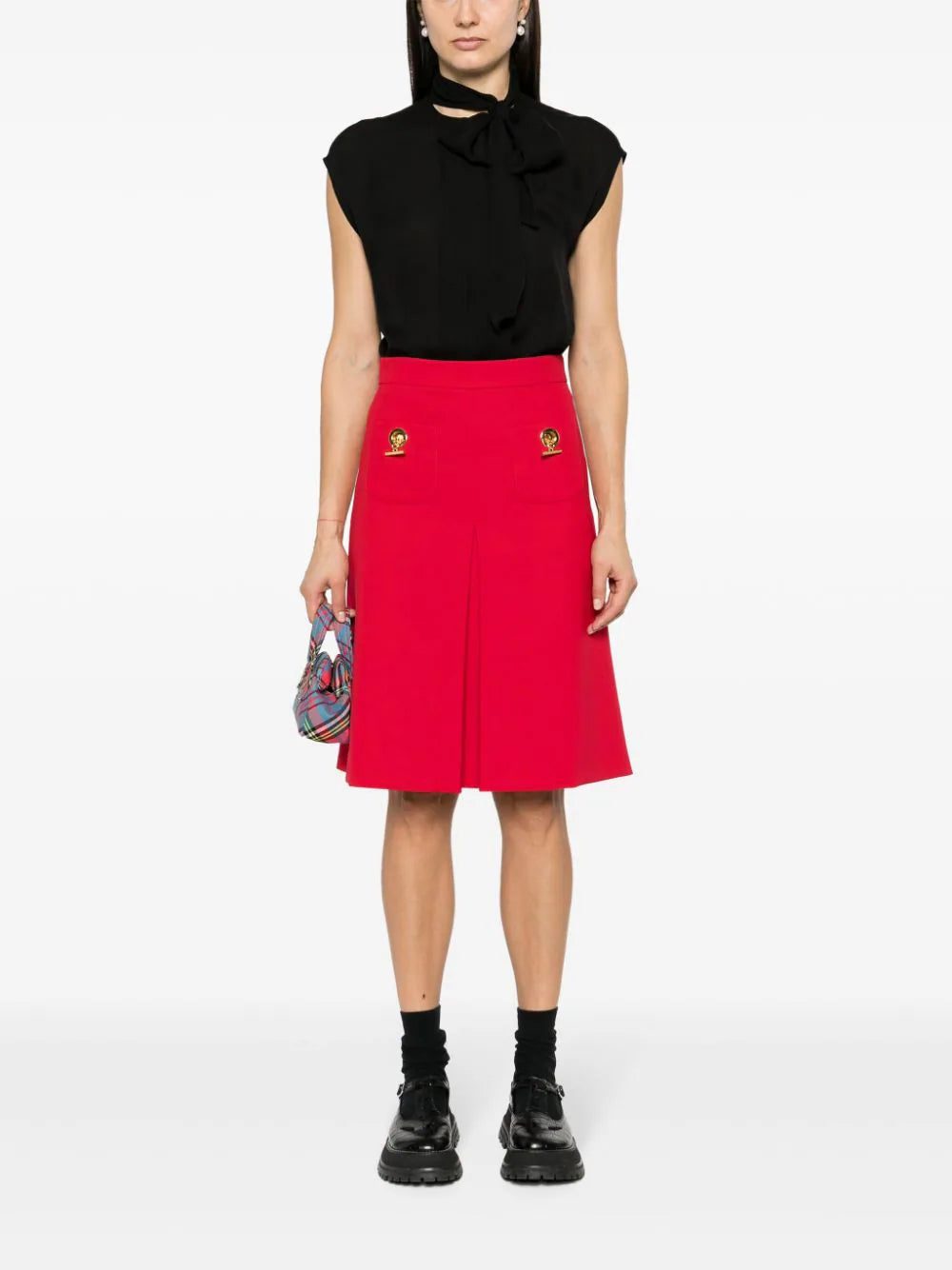 Moschino pleated A-line midi skirt - Image 2