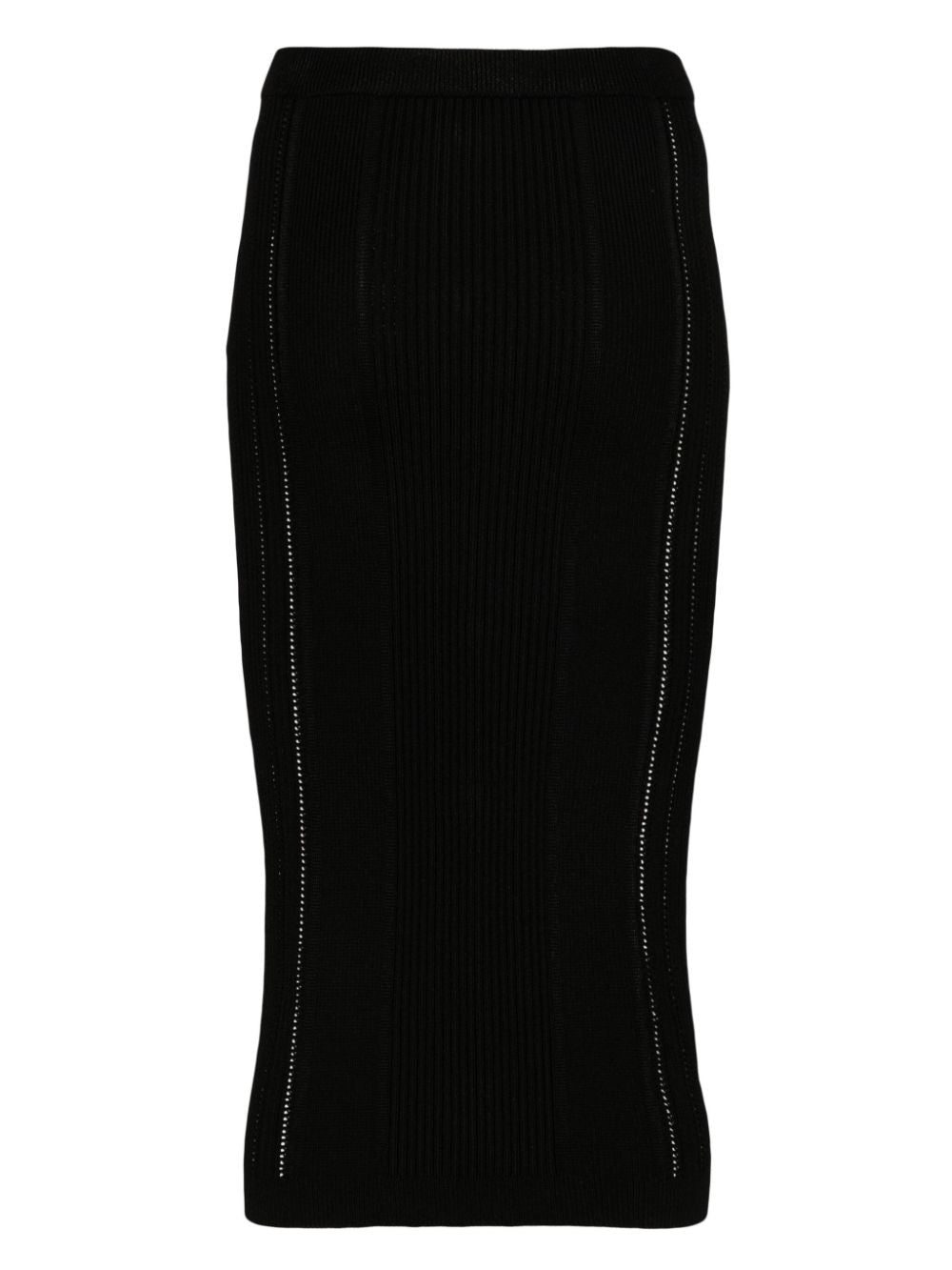 Balmain ribbed-knit midi skirt - Image 2