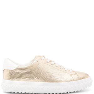 Michael Michael Kors logo-embossed metallic sneakers