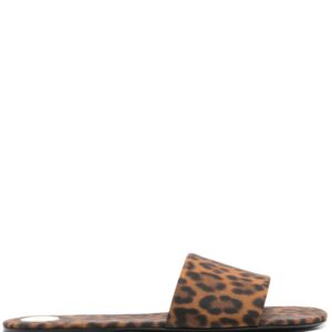 Saint Laurent Carlyle leopard-print slides