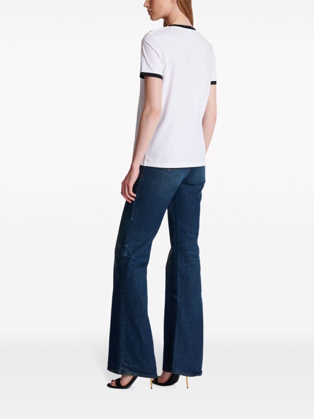 Balmain 3-Button logo-print cotton top - Image 5