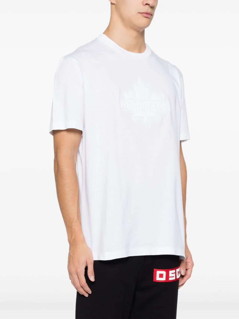 DSQUARED2 Leaf Skater cotton T-shirt - Image 3