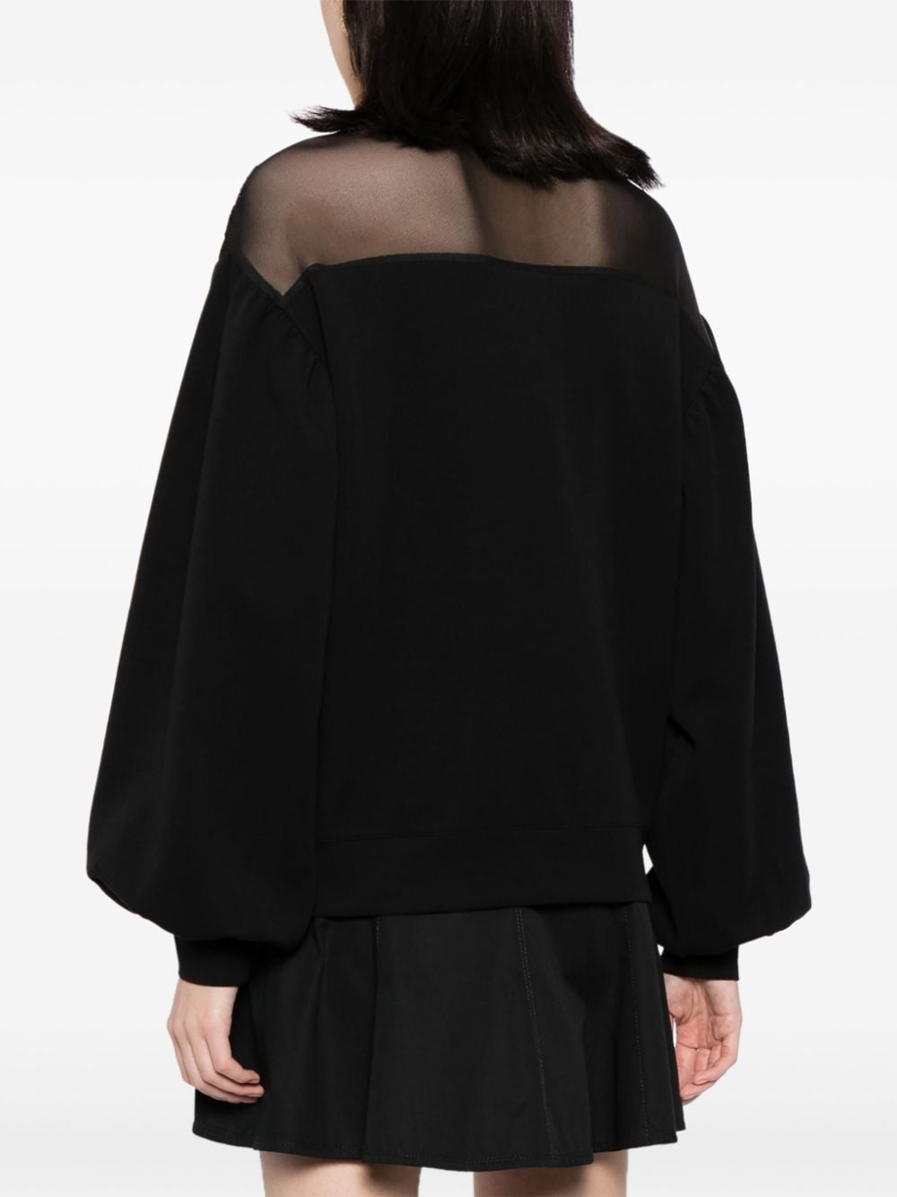 Karl Lagerfeld sheer-panel sweatshirt - Image 4