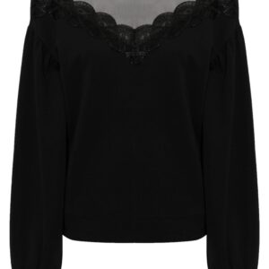 Karl Lagerfeld sheer-panel sweatshirt