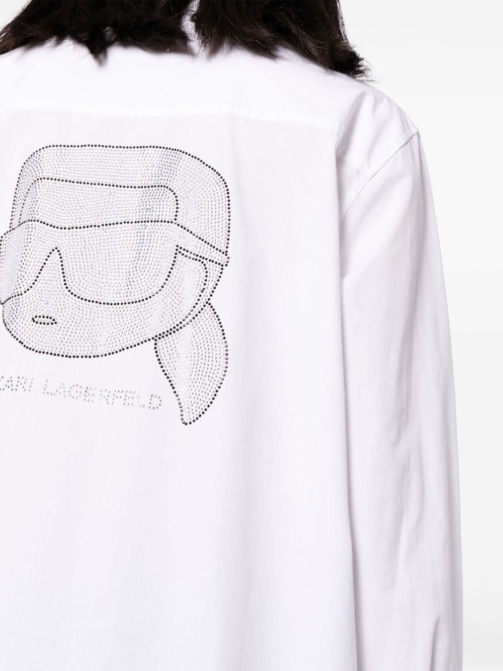 Karl Lagerfeld K/Ikonik embellished long shirt - Image 5
