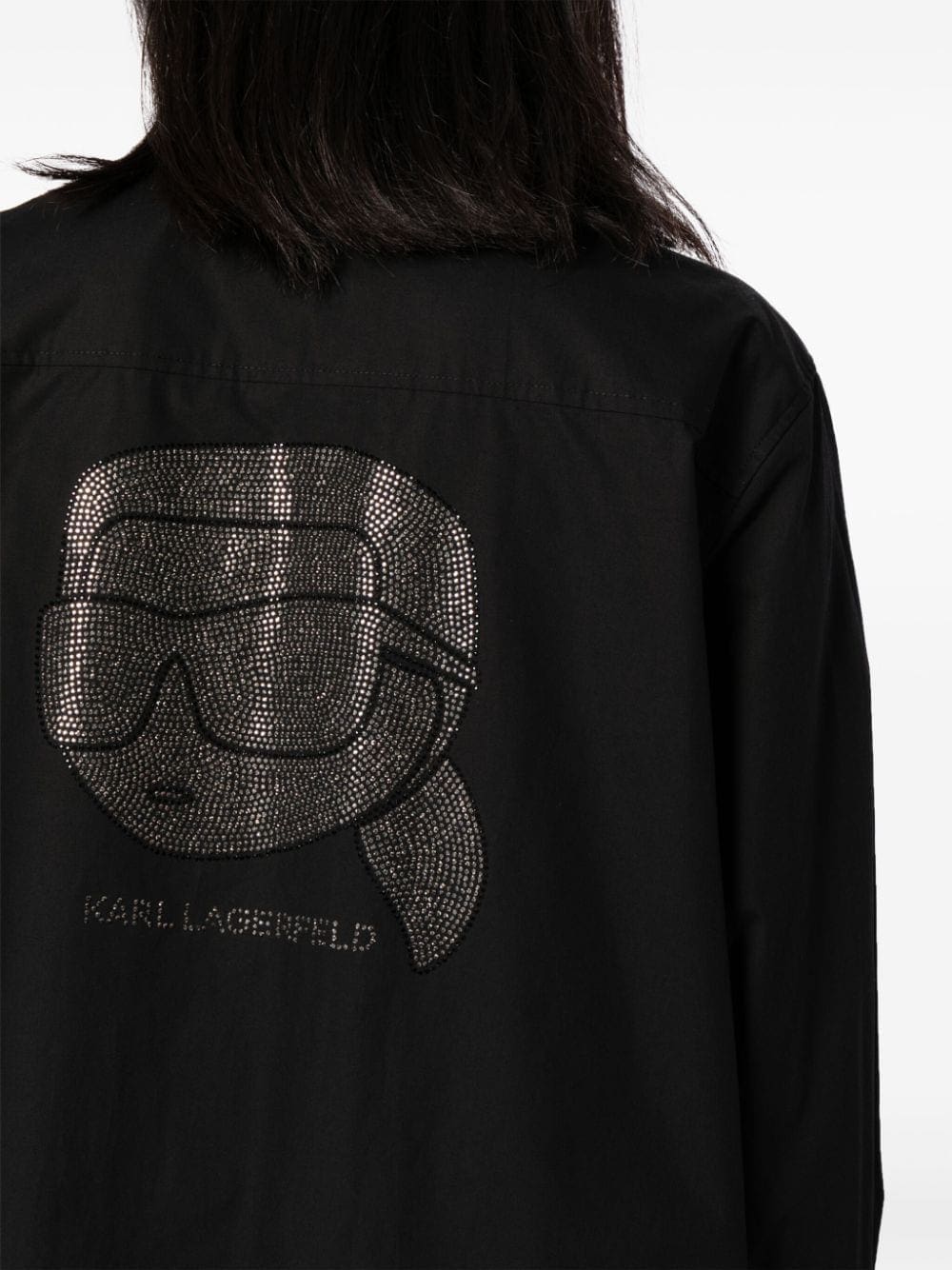 Karl Lagerfeld K/Ikonik embellished long shirt - Image 5