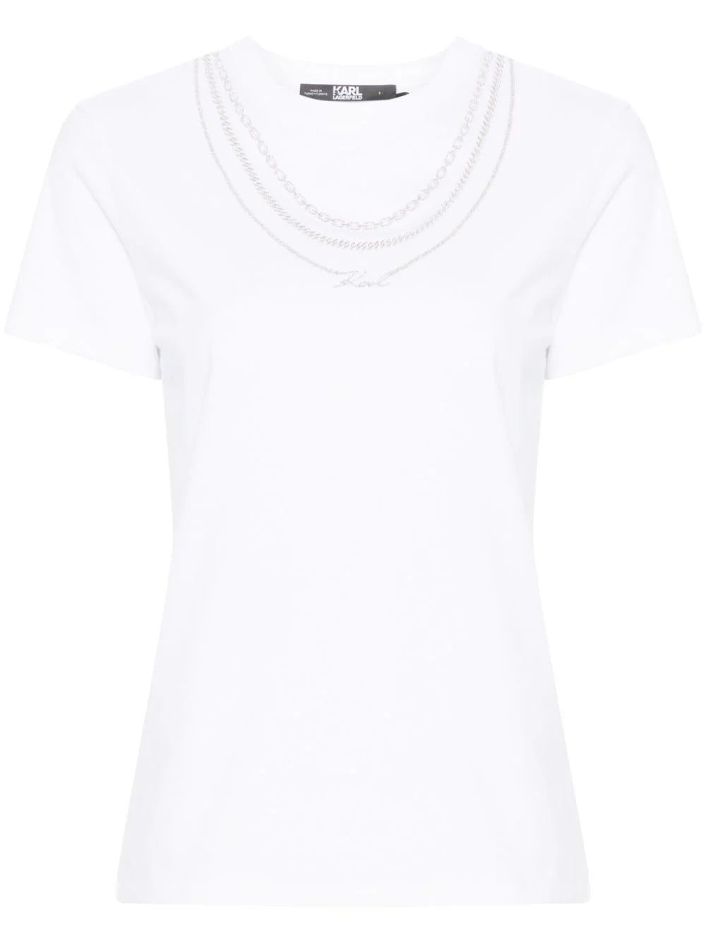 Karl Lagerfeld Karl Signature Necklace T-shirt