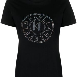 Karl Lagerfeld logo-embellished organic cotton T-shirt