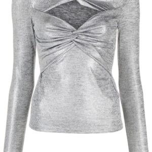 Karl Lagerfeld twisted cut-out T-shirt