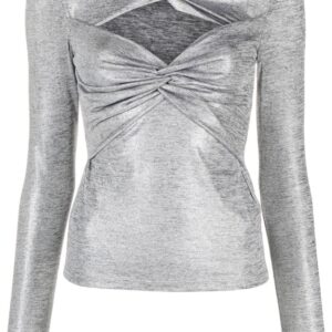 Karl Lagerfeld twisted cut-out T-shirt