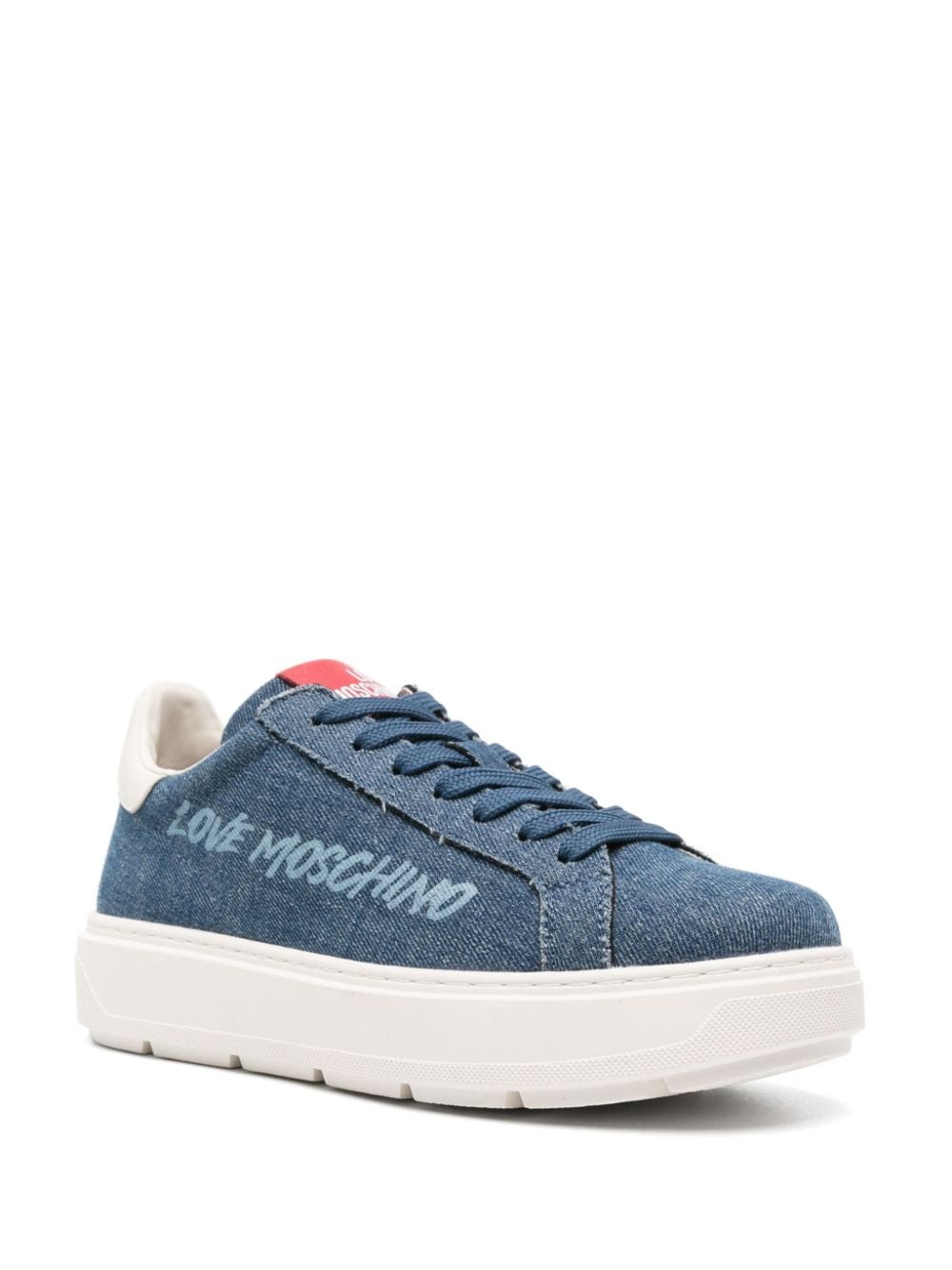 Love Moschino denim chunky sneakers - Image 2