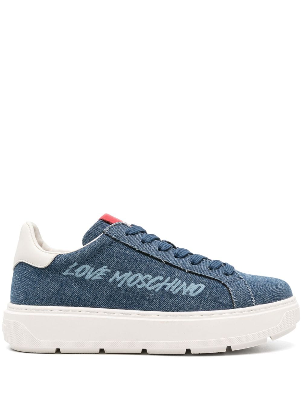 Love Moschino denim chunky sneakers