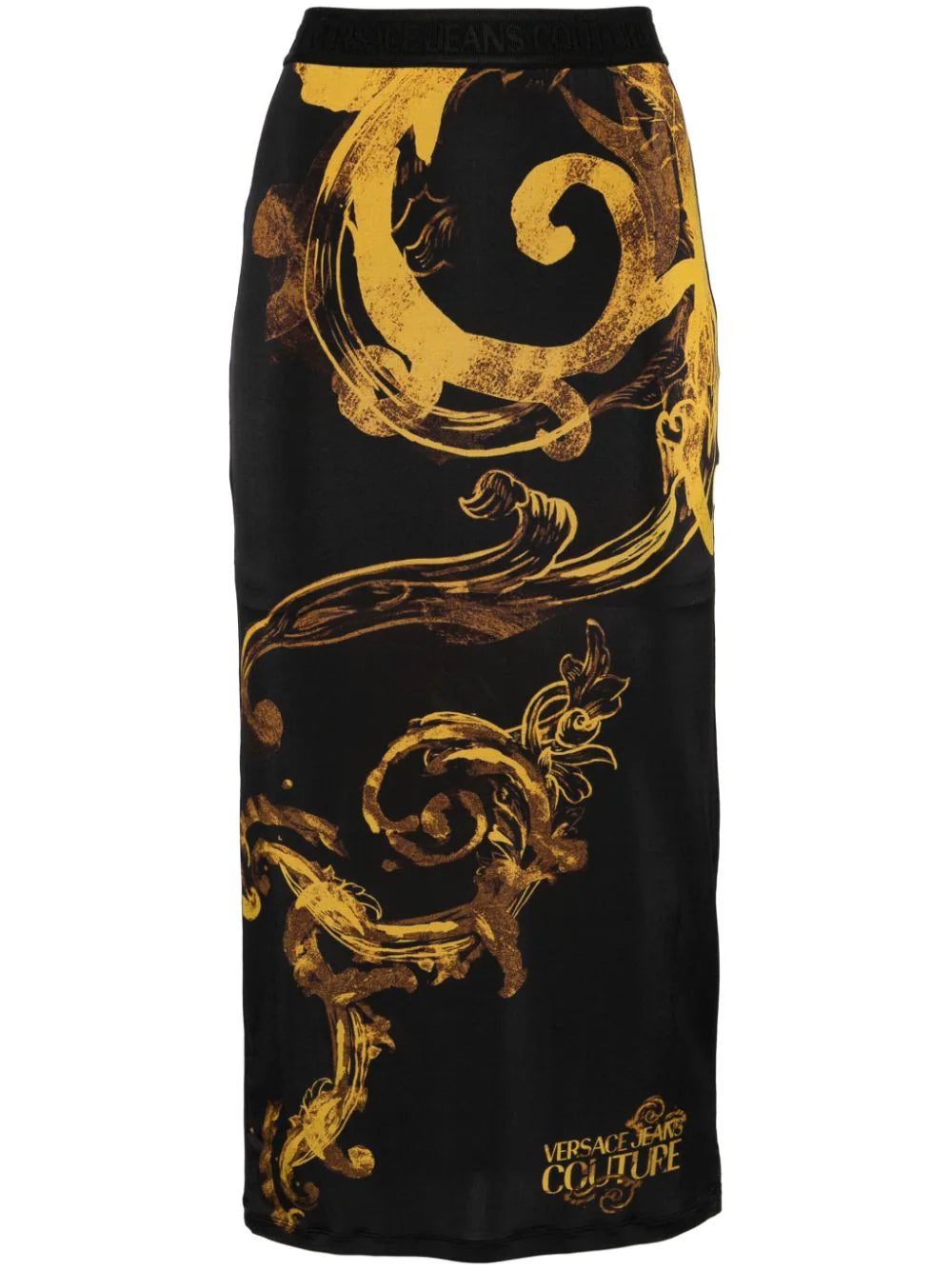 Versace Jeans Couture baroque-print midi skirt