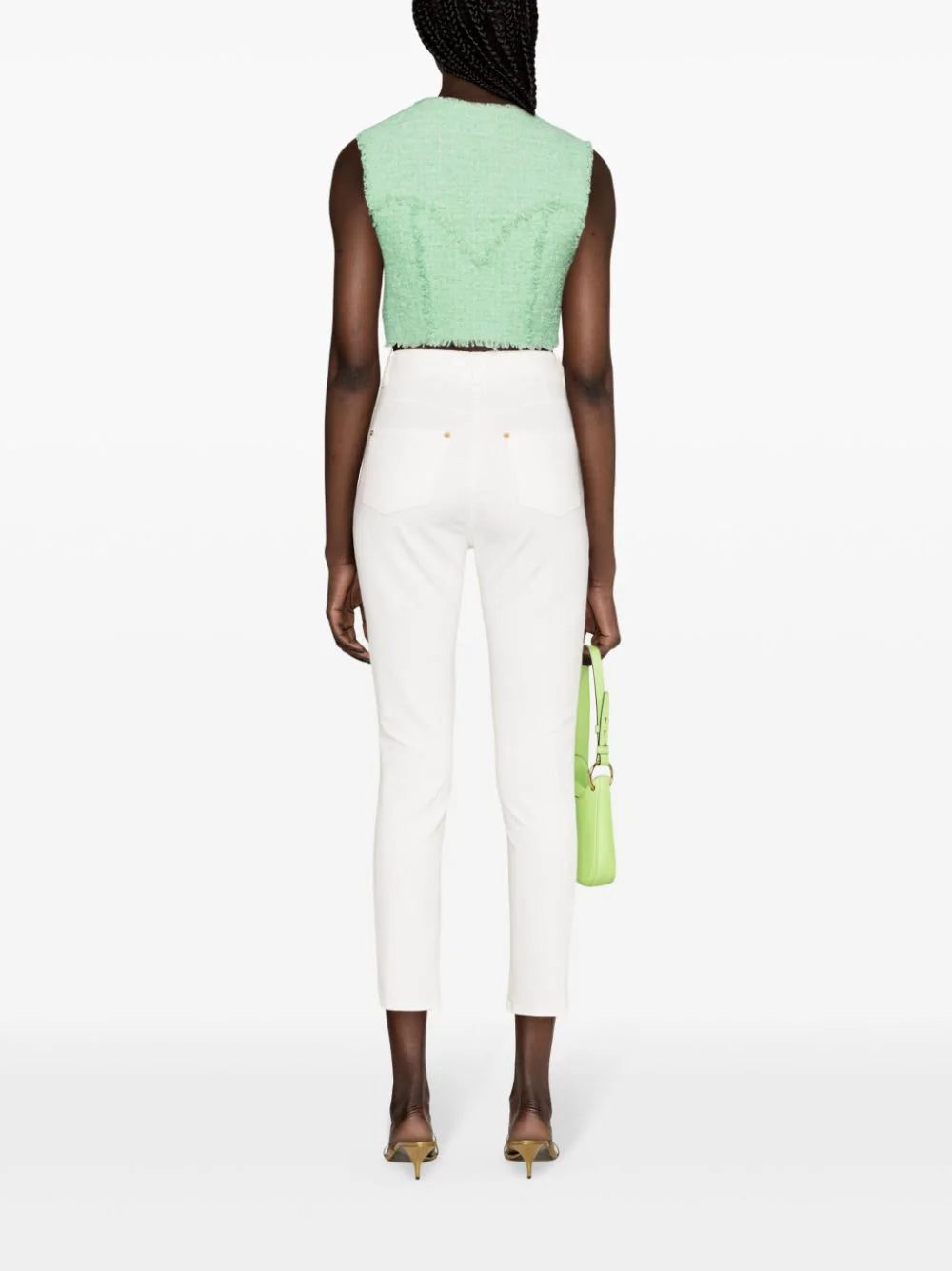 Balmain tweed cropped vest - Image 4