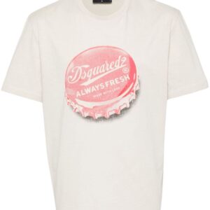 DSQUARED2 graphic-print cotton T-shirt