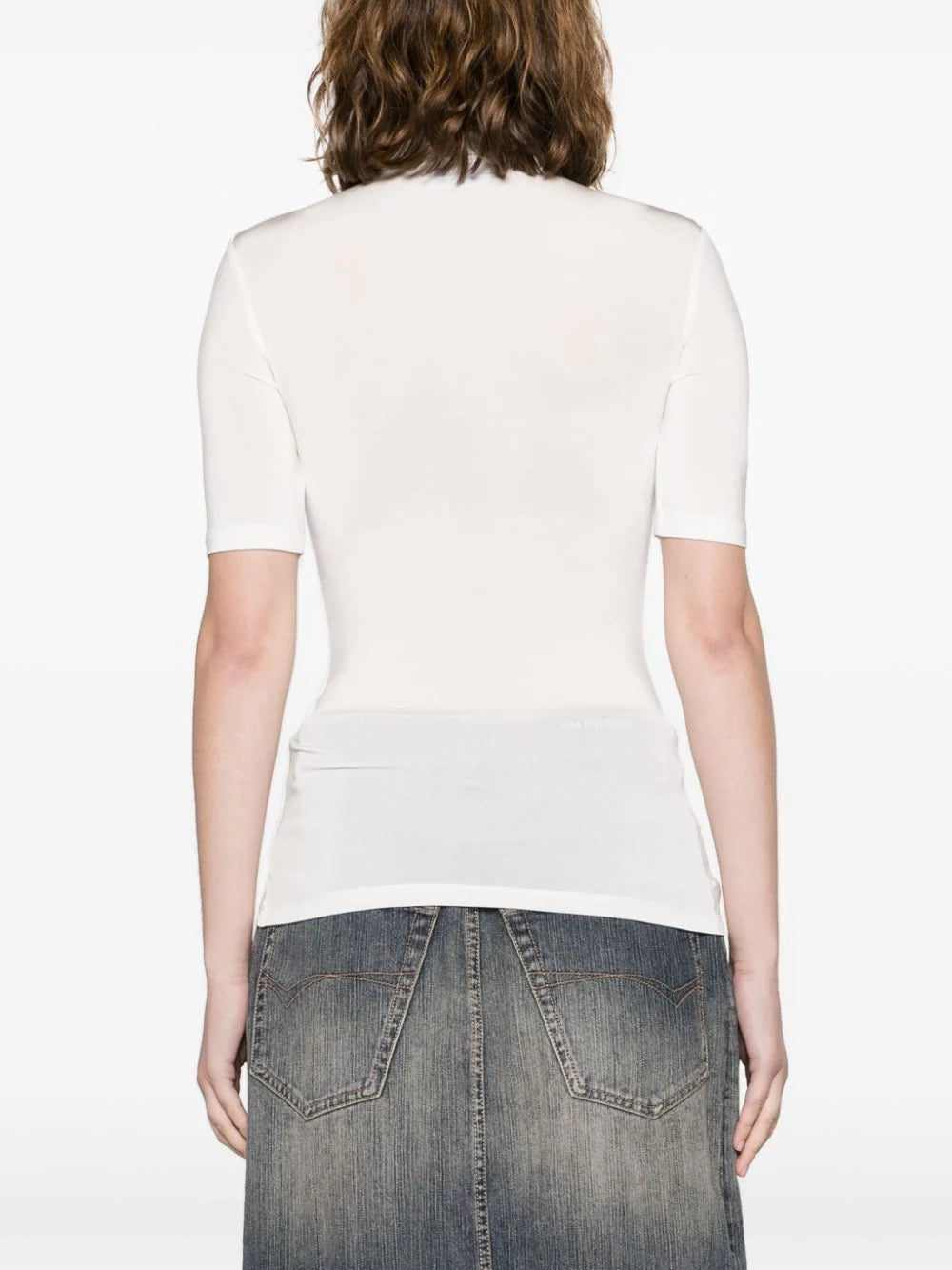 Off-White logo-print high-neck T-shirt - Image 4