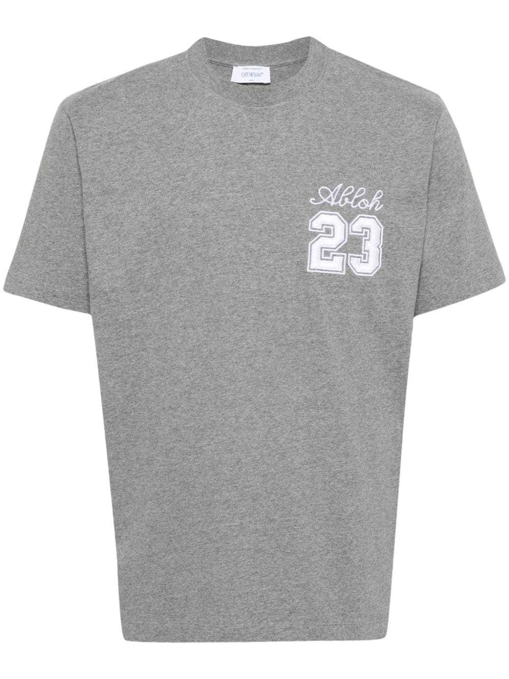 Off-White embroidered-logo cotton T-shirt