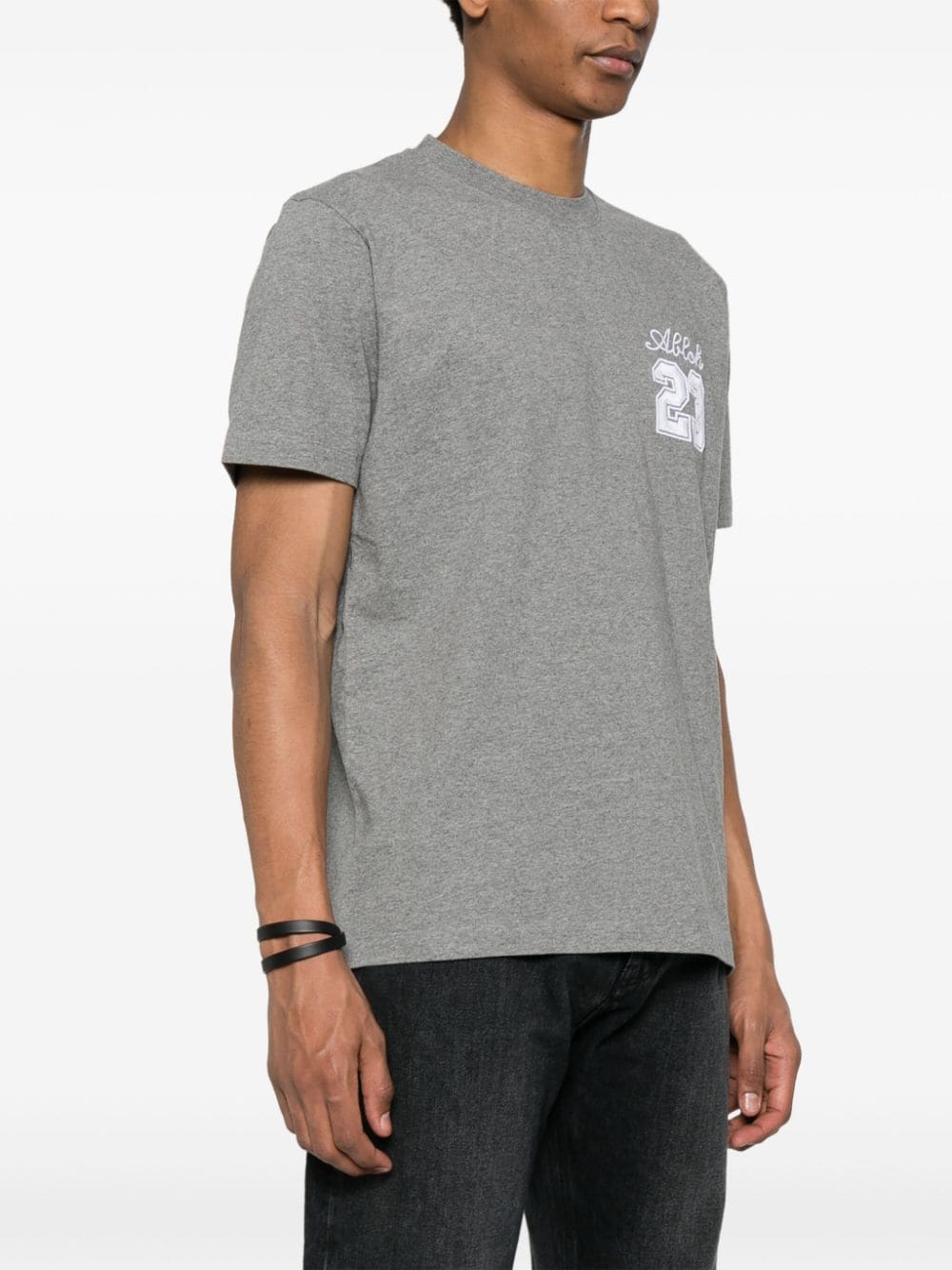 Off-White embroidered-logo cotton T-shirt - Image 4