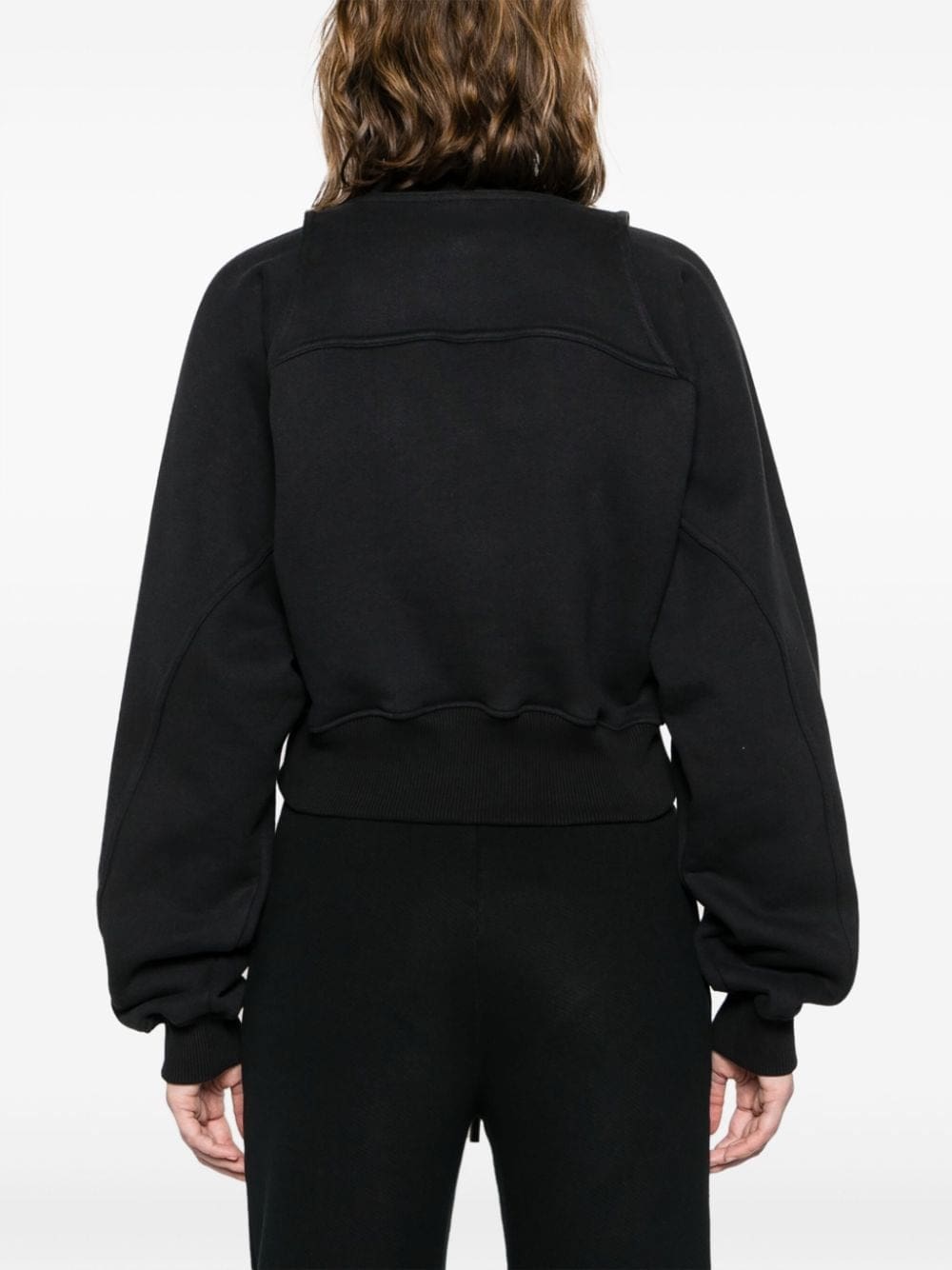 Off-White cropped layered sweatshirt - Image 4