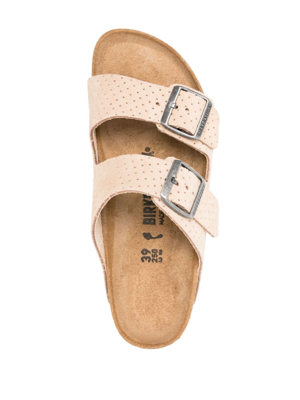 Birkenstock Arizona perforated suede slides - Image 4