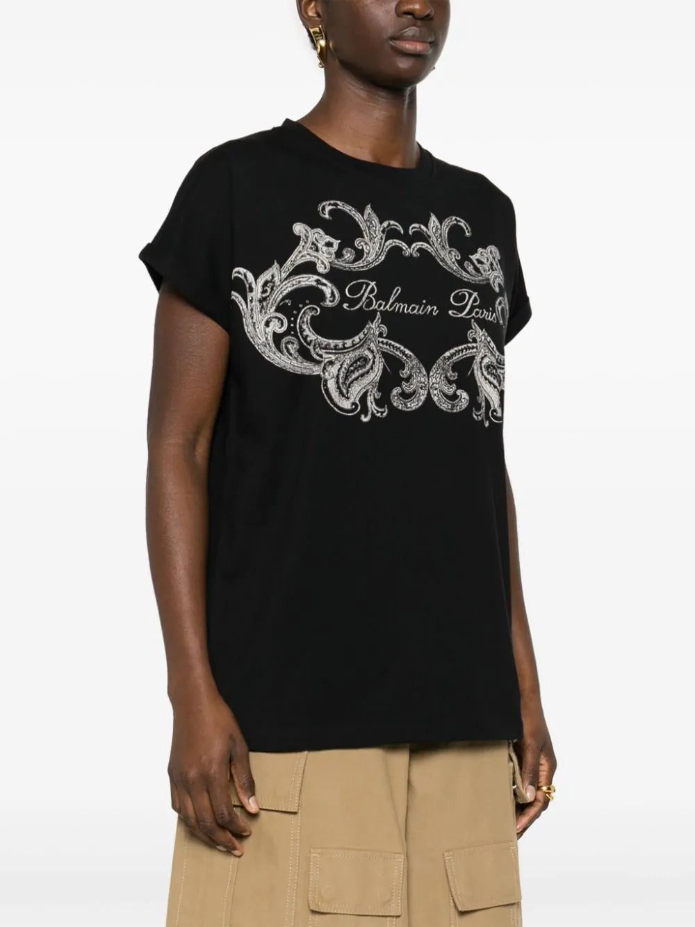 Balmain logo-print cotton T-shirt - Image 3