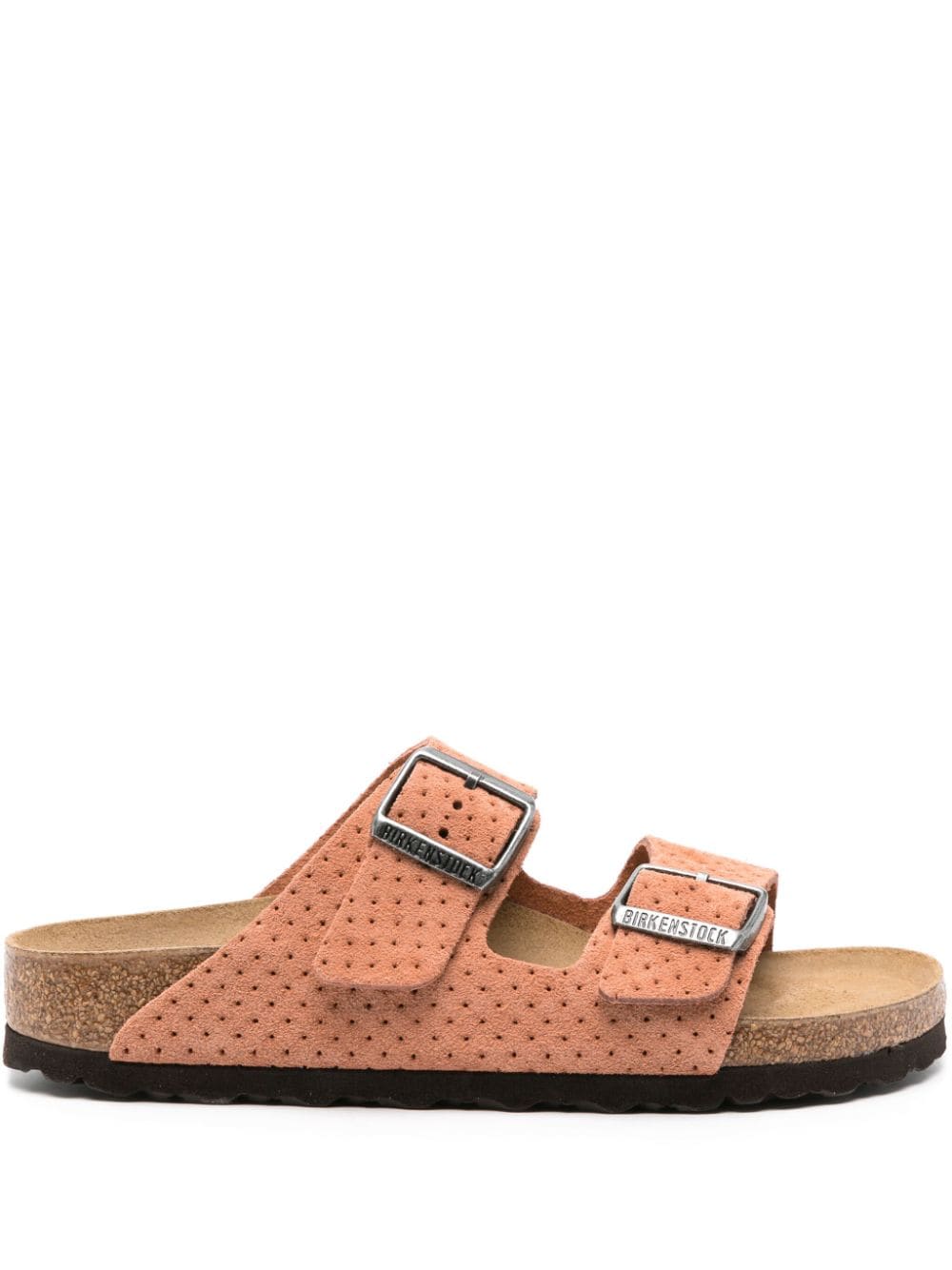 Birkenstock Arizona perforated suede slides