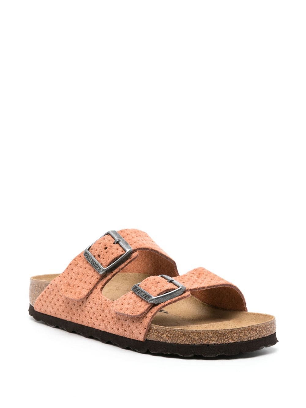 Birkenstock Arizona perforated suede slides - Image 2