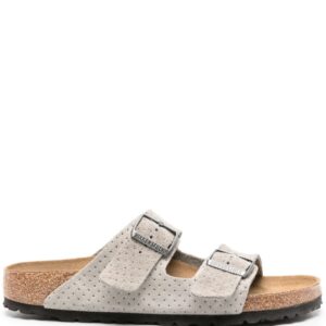 Birkenstock Arizona perforated suede slides