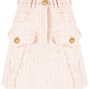 Balmain  frayed tweed miniskirt