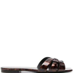 Saint Laurent Tribute tortoiseshell-effect slides
