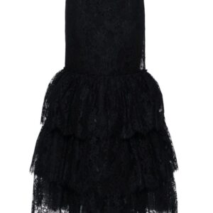 Moschino  lace-overlay skirt