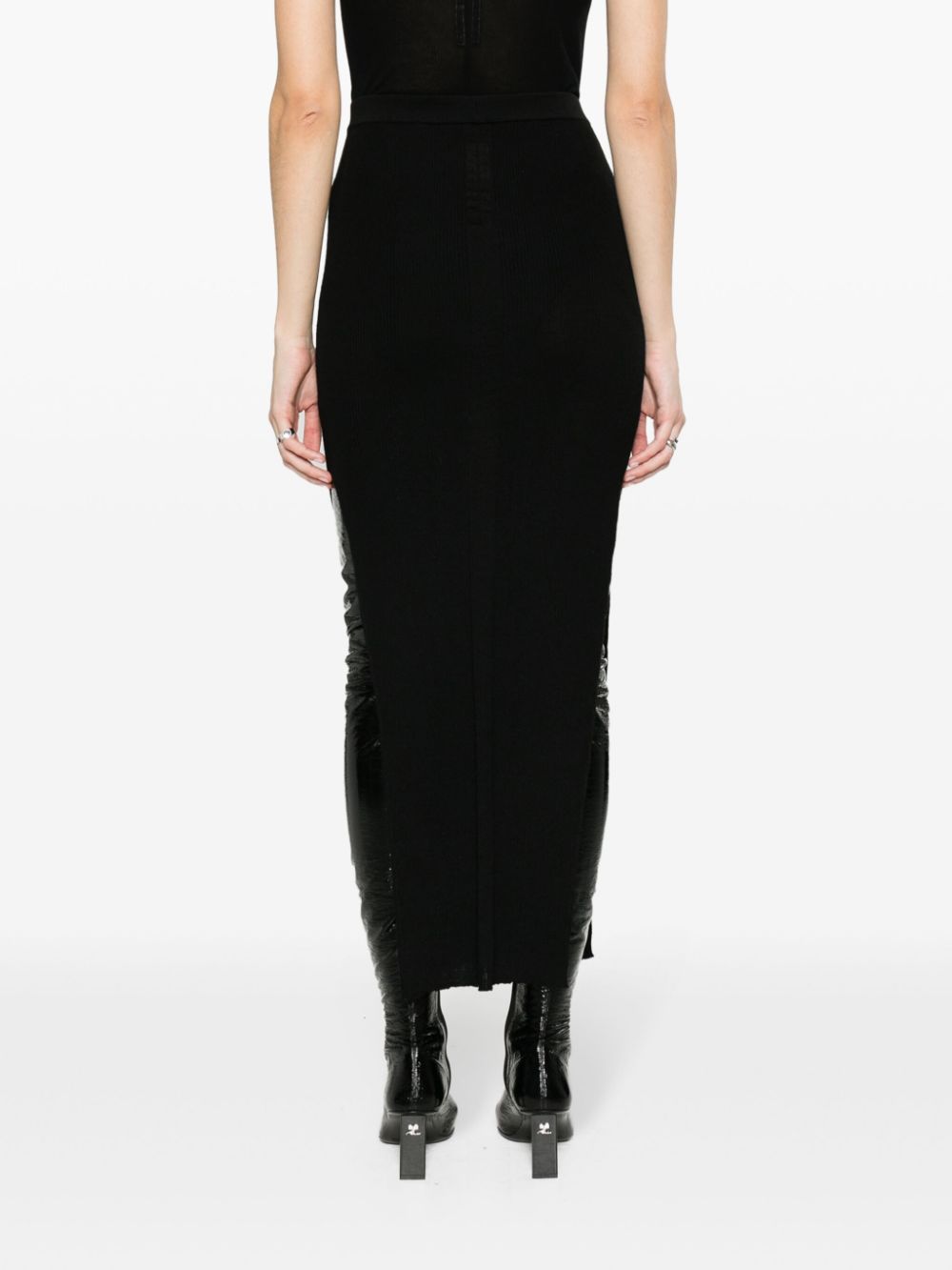 Rick Owens Sacris ribbed-knit maxi skirt - Image 4