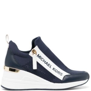 Michael Kors Willis 70mm knitted wedge sneakers