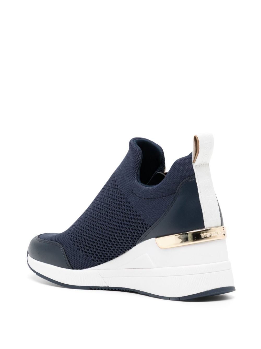 Michael Kors Willis 70mm knitted wedge sneakers - Image 3