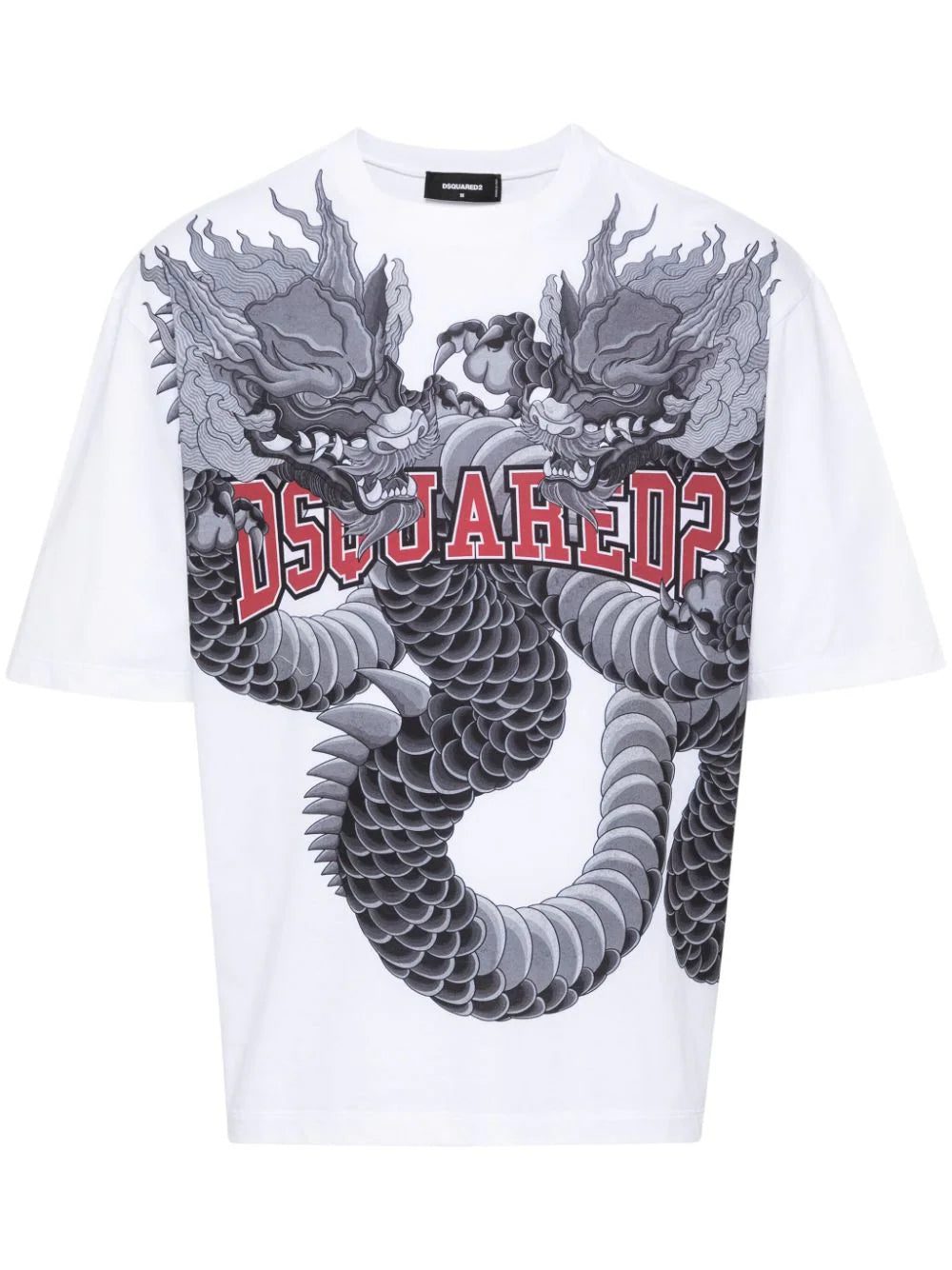 DSQUARED2 dragon-print cotton T-shirt