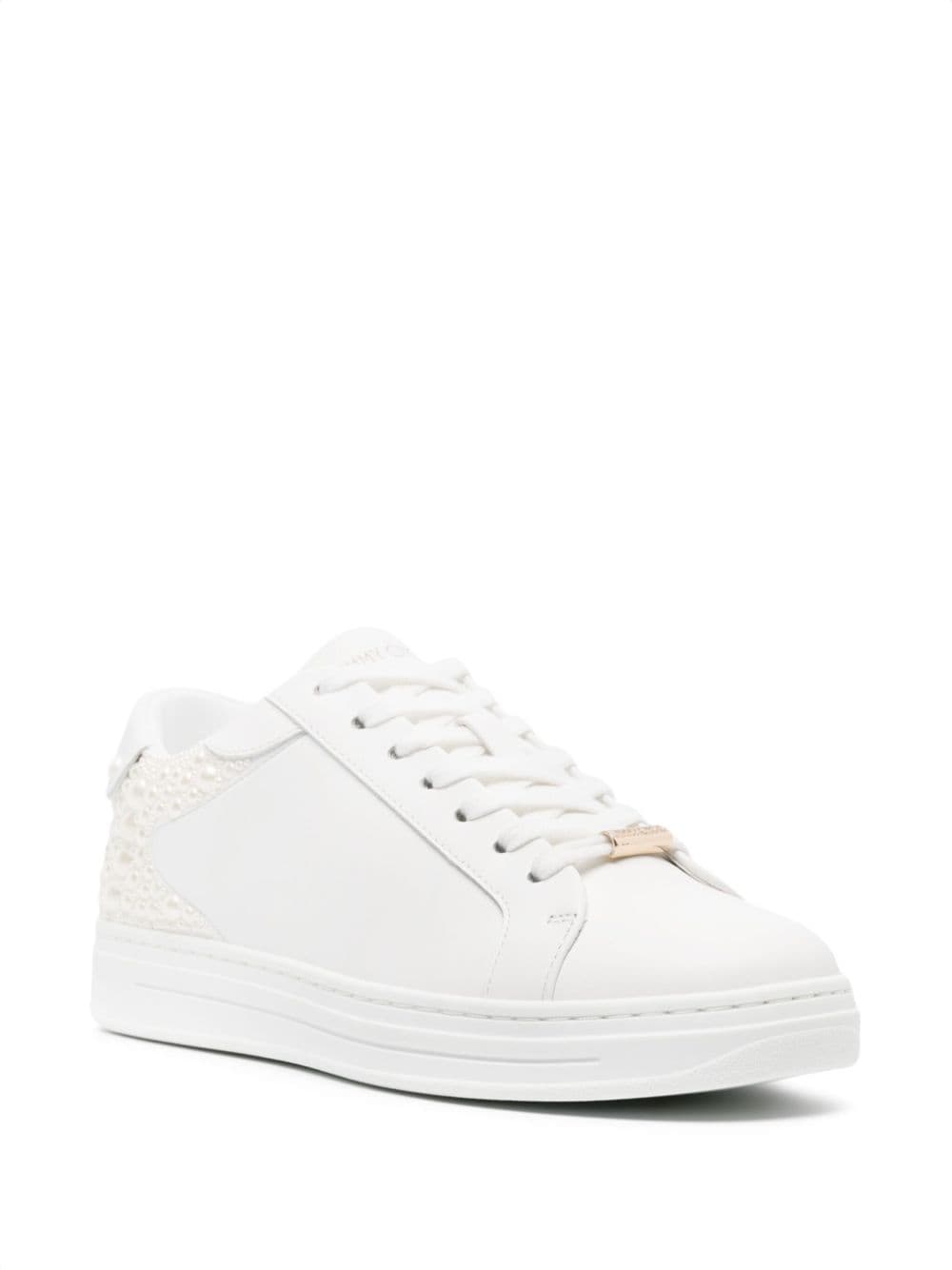 Jimmy Choo Rome/F pearl-embellished sneakers - Image 2