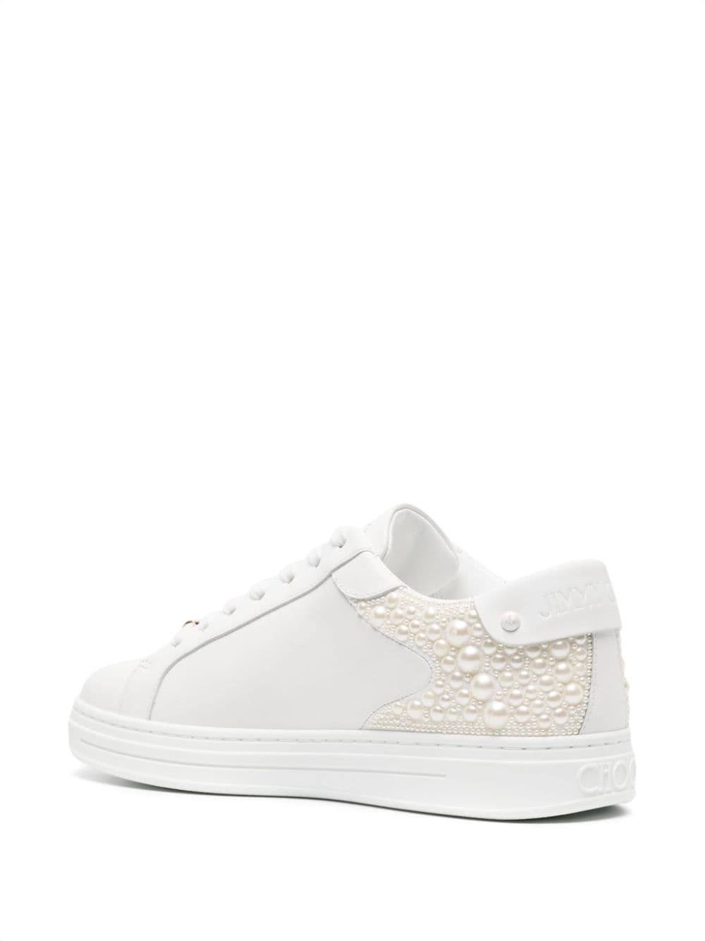 Jimmy Choo Rome/F pearl-embellished sneakers - Image 3