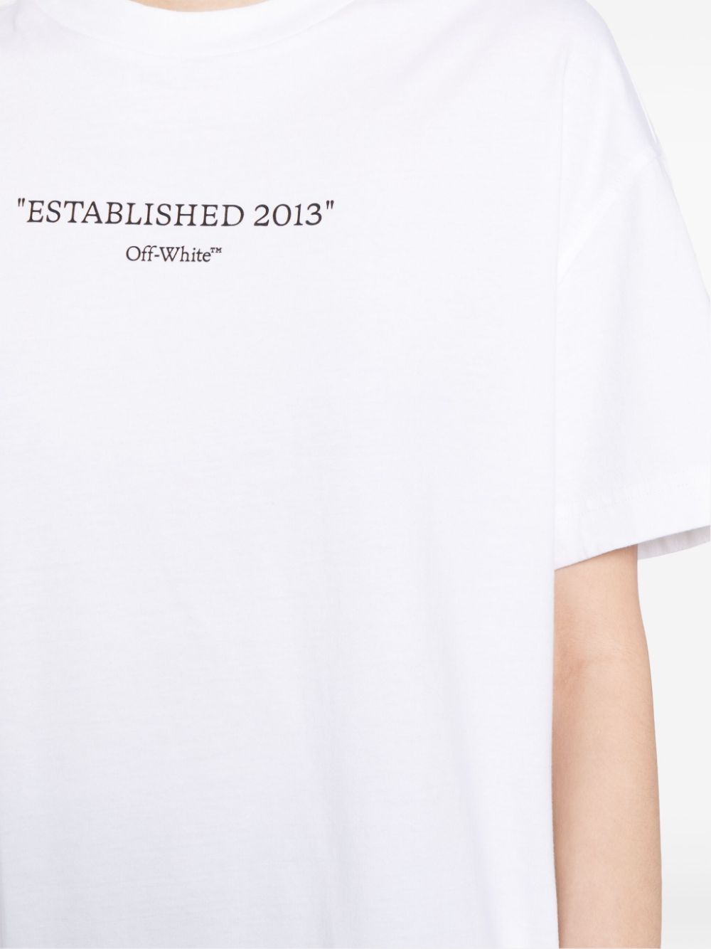 Off-White Est' 2013-print cotton T-shirt - Image 5