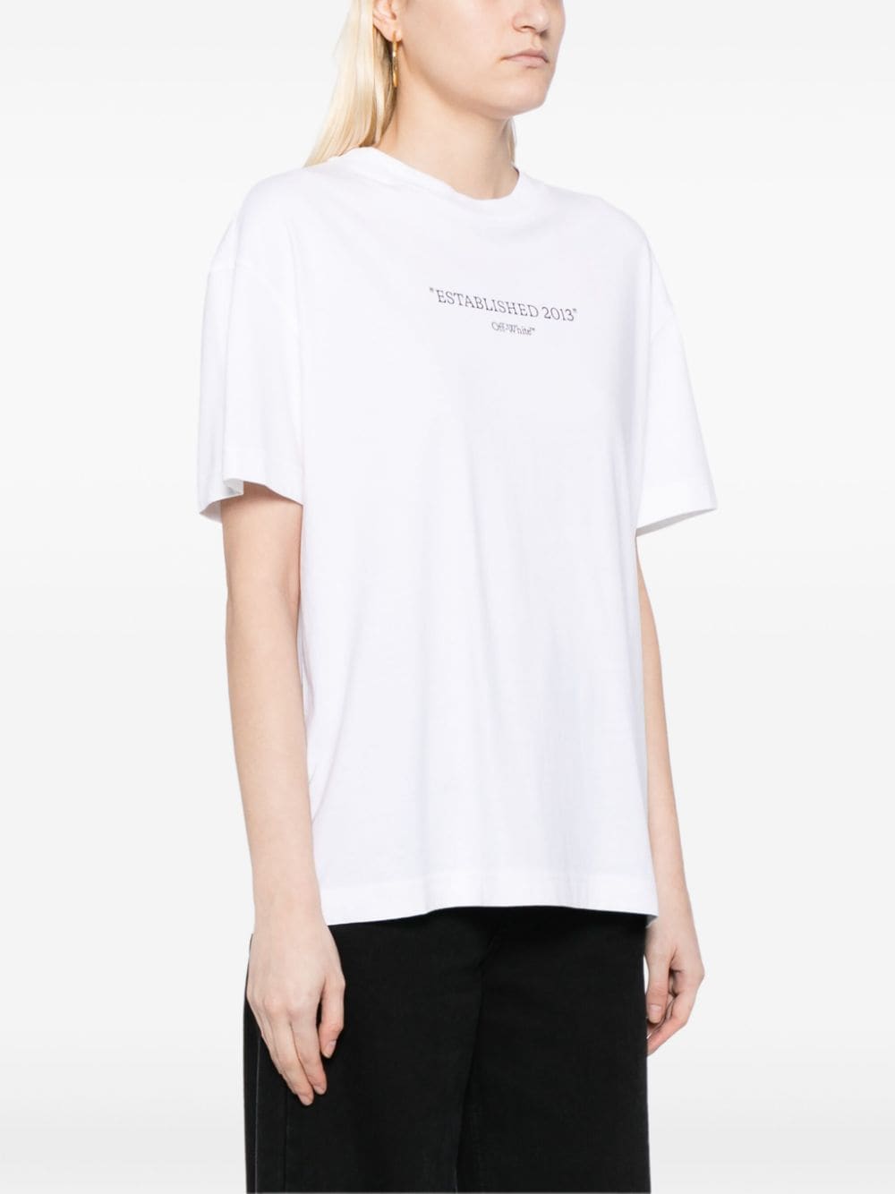 Off-White Est' 2013-print cotton T-shirt - Image 3