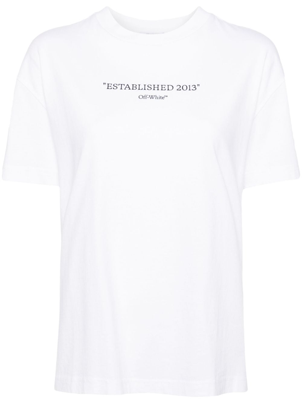 Off-White Est' 2013-print cotton T-shirt