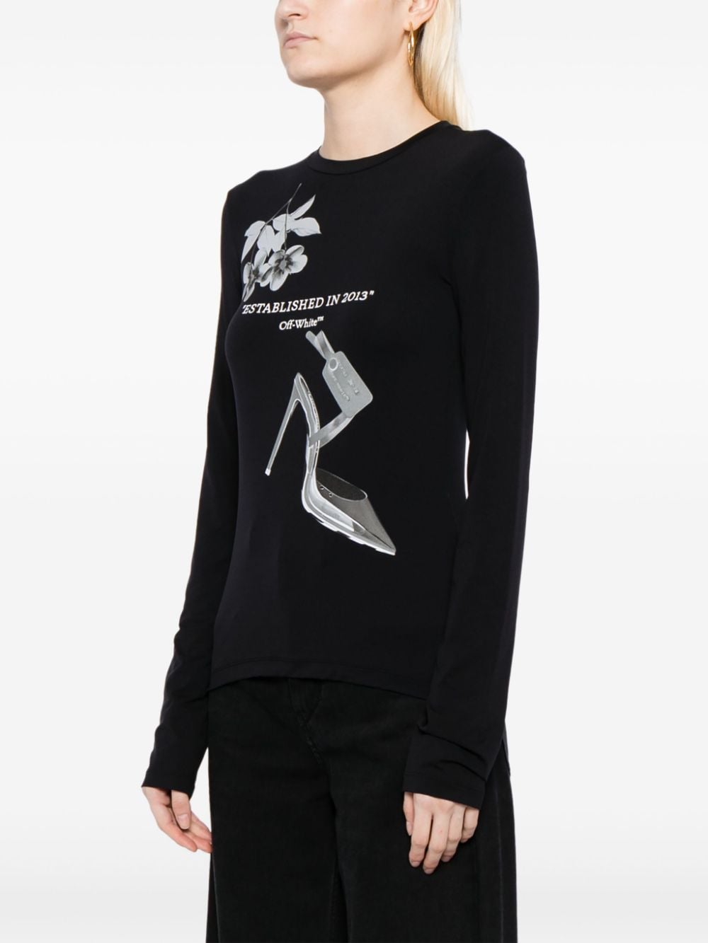 Off-White X-Ray-print longs-sleeve T-shirt - Image 3