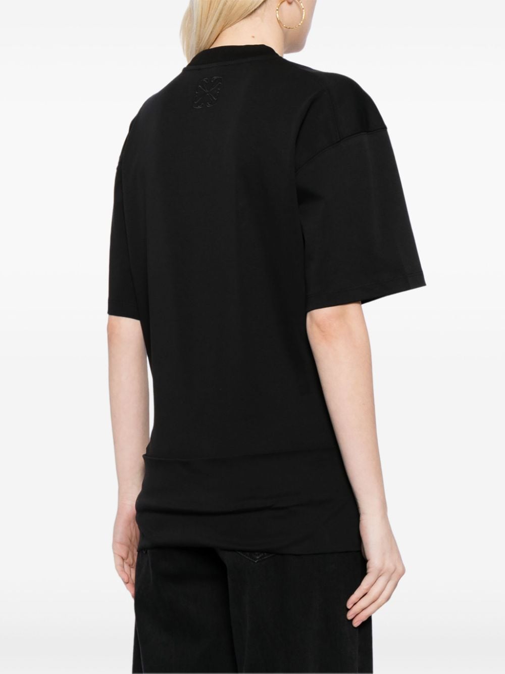 Off-White Arrows-embroidery cotton T-shirt - Image 4