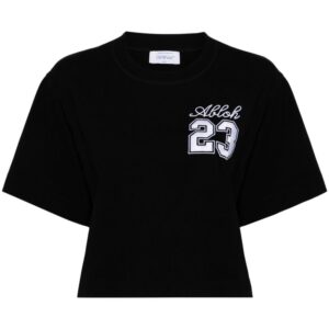 Off-White 23-print cotton T-shirt
